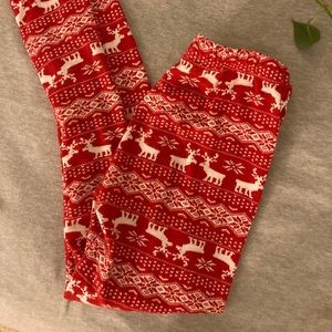 Fleece Holiday Leggings